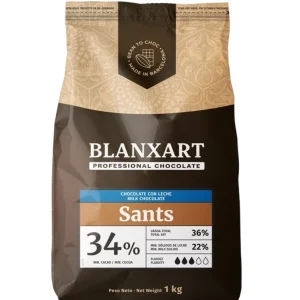 Chocolate Leite 34% Sants 400g Reembalado- Blanxart