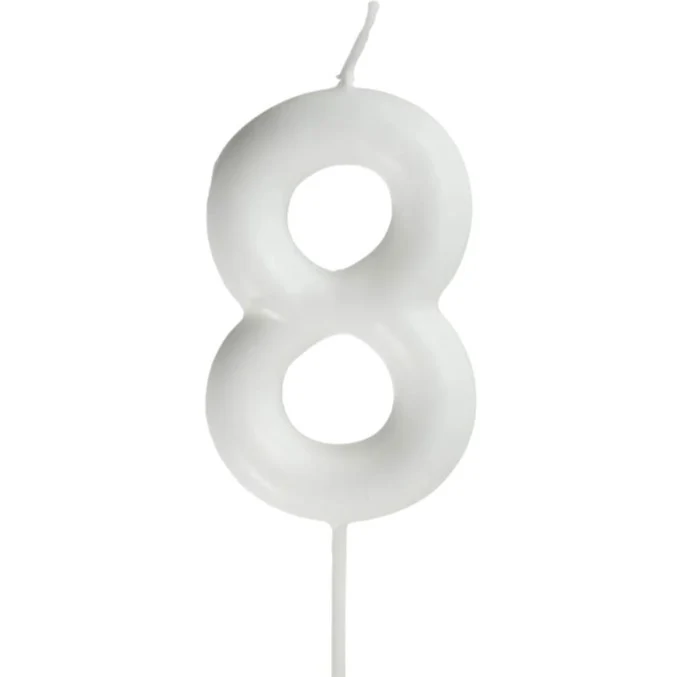 Vela nº 8 Branco Pérola 5,5cm - Image 2