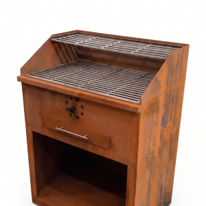 Grelhador Aço Corten Aron MAXI / MIDI – Sem Chaminé