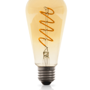 LAMPADA LED VINTAGE FILAMENTO ESPIRAL ST64 E27 4W 2000K