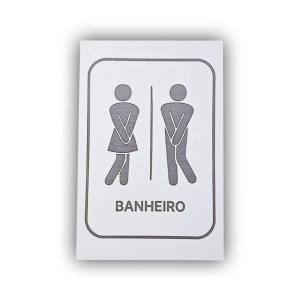 Placa PVC p/ Banheiro