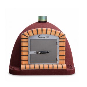 Forno a Lenha Pronto – Porta de inox 90 / 100 / 110 / 120 cm