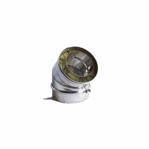Curva a 45º em Aço Inox Duplo Isolado